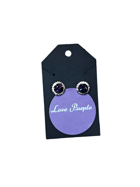 purple earring