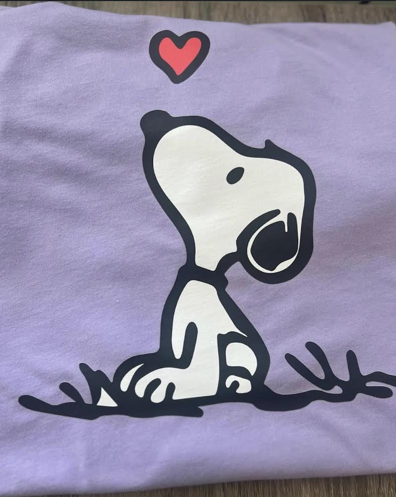 Snoopy heart tee