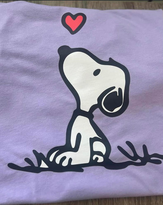 Snoopy heart tee