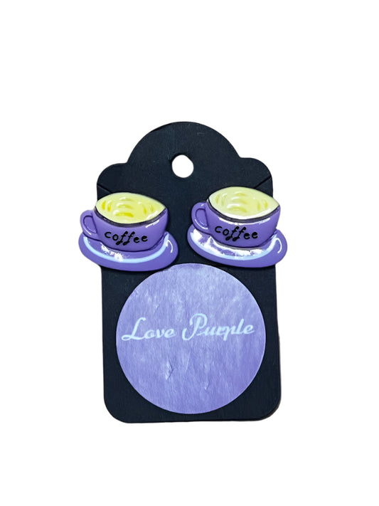 coffee cup earring